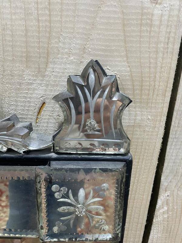 Miroir vénitien époque Napoléon III 130/75 cm