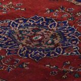 Tapis ancien oriental – rouge brique et bleu 180 cm x 107 cm