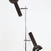 Big mid-century double-spot floor lamp / 1960s–1970s / space age / Danish modern design