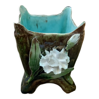 Vase miniature barbotine