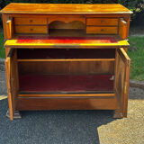 Antique drop-leaf secretary in walnut – Louis-Philippe period (19th century)