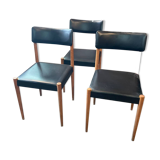 Suite de 3 chaises Baumann estampillées