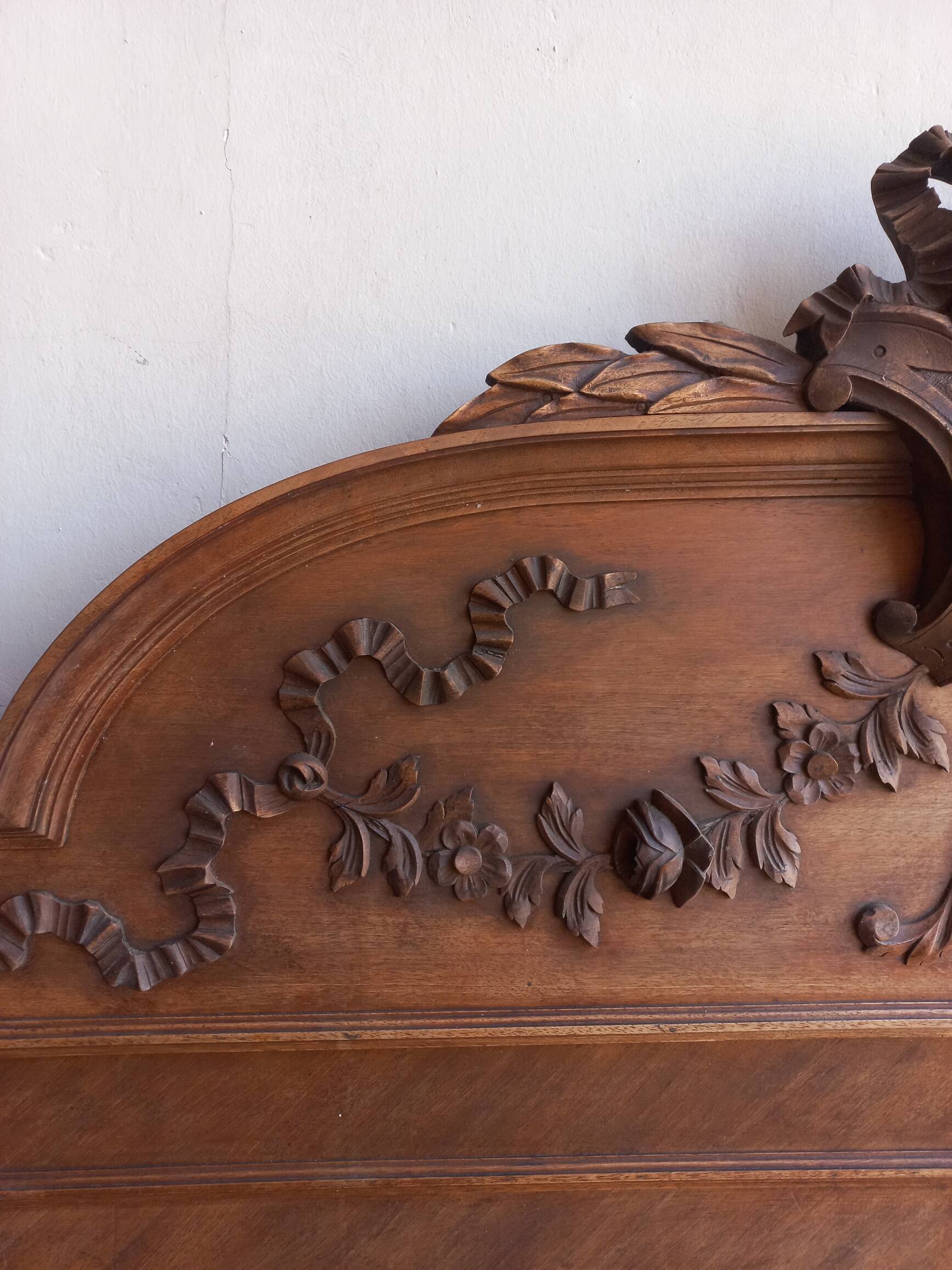 Louis XVI style wooden headboard