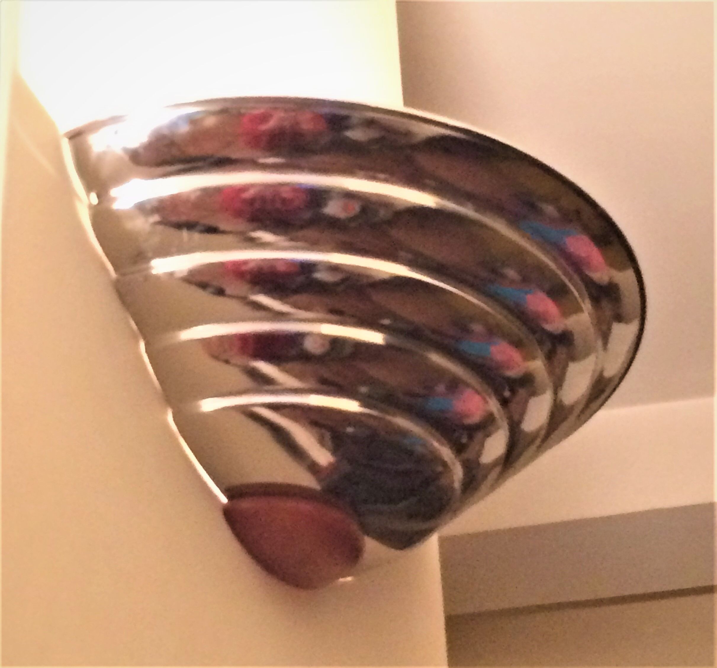 Chrome Art Deco sconce