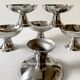 6 coupes à glace en inox Guy Degrenne, années 1970-1980