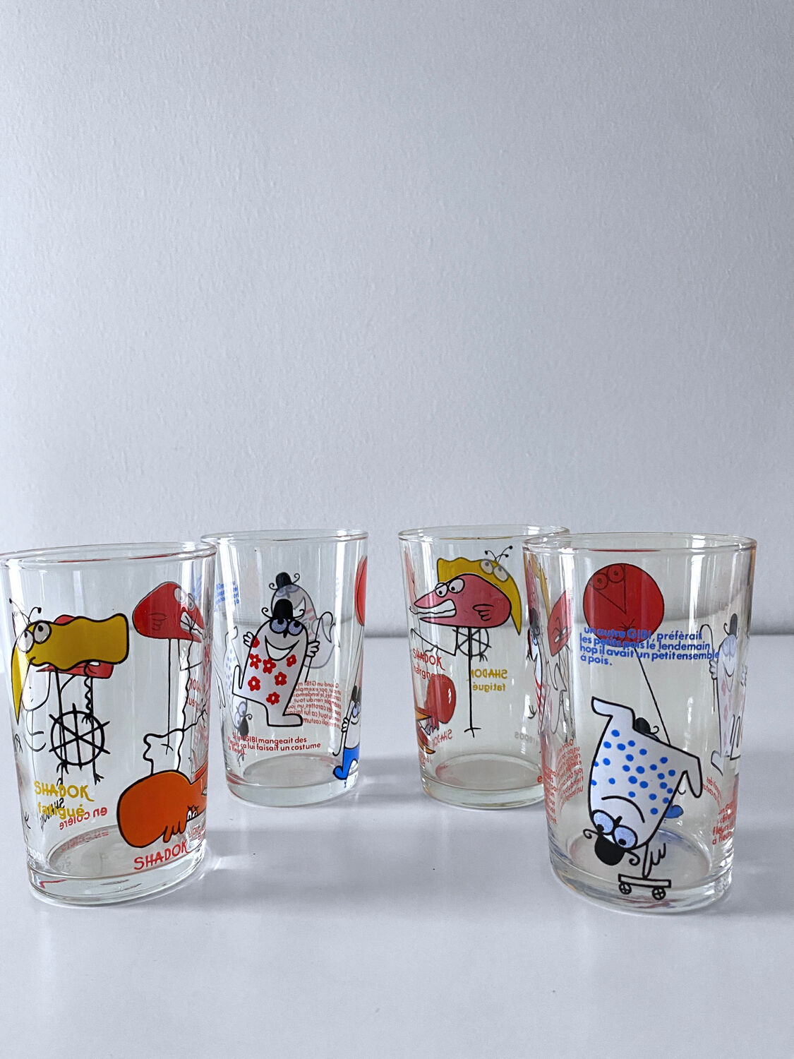 4 collector's glasses The Shadoks