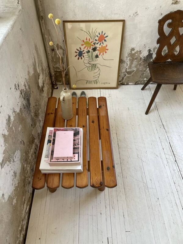 Table basse / porte-bagages style Rainer Daumiller
