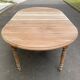 Table ronde extensible Louis Philippe XIXème à volet pliable 6 pieds 200cm