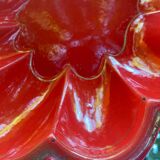 Orange enameled sheet pan