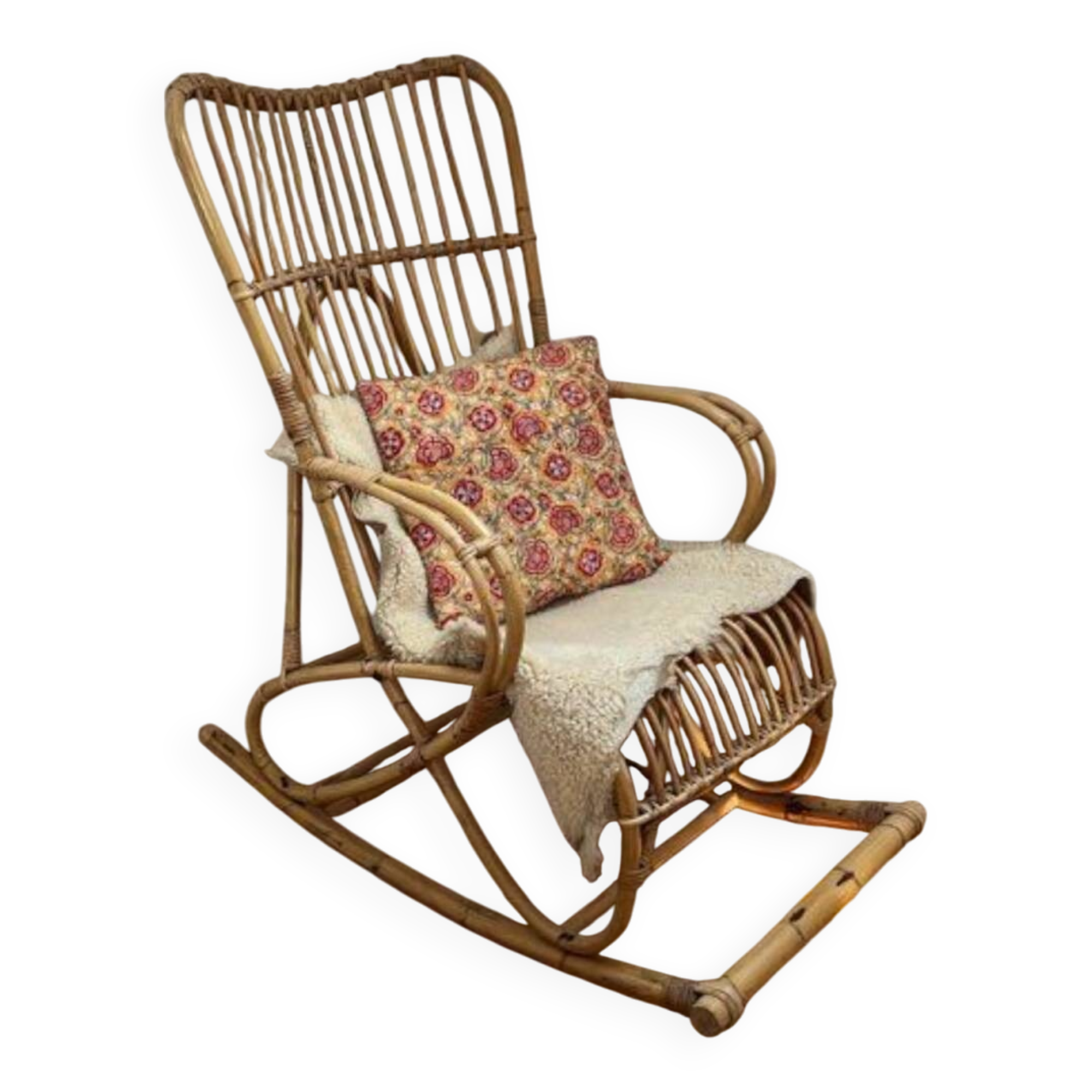 Rattan rocking chair