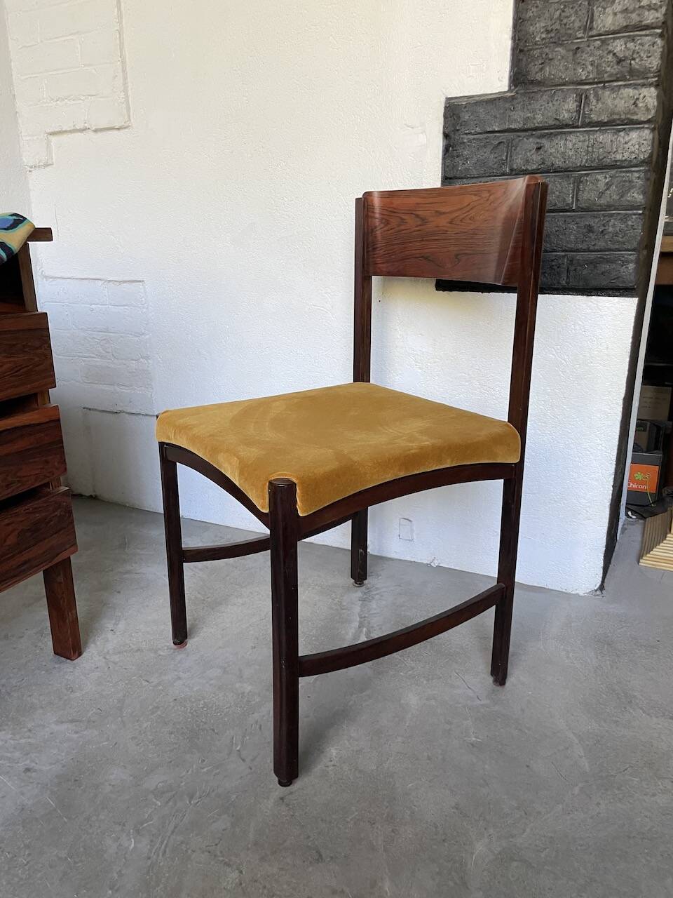 Desk and its Scandinavian rosewood chair