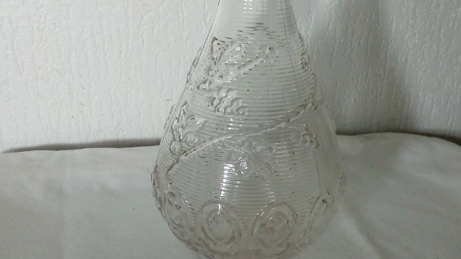 Glass carafe mold art nouveau