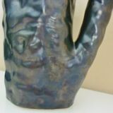 Glazed ceramic pitcher, design from the 50s/60s, signed "La Poterie Perigordine"