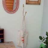 Vintage patère in solid golden brass