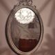Miroir style romantique crème avec noeud