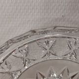 Presentation service 8 glasses and its Bohemian Crystal style dish