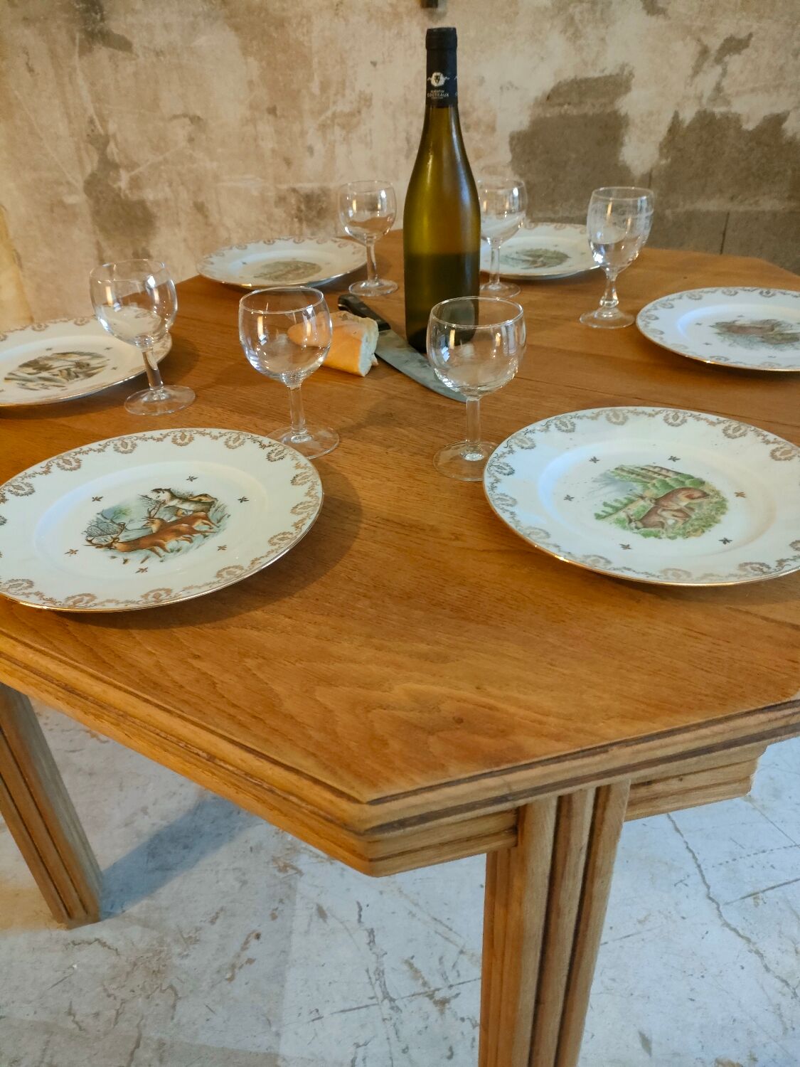 Art Deco farmhouse table