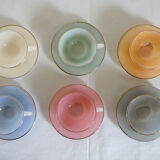 Set of 6 coffee cups model Harlequin, vintage Arcopal