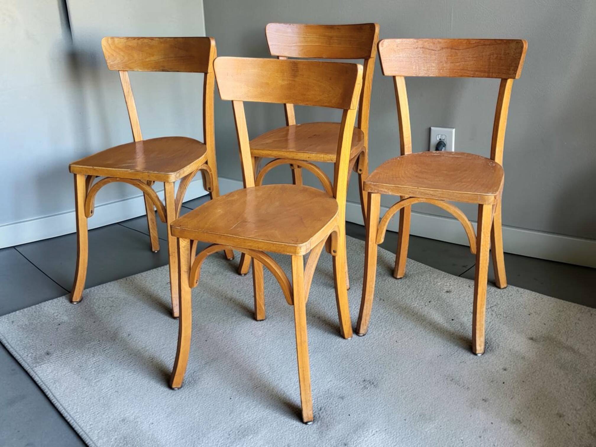 4 Baumann chairs No. 55