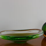 Cendrier et briquet en verre de Murano