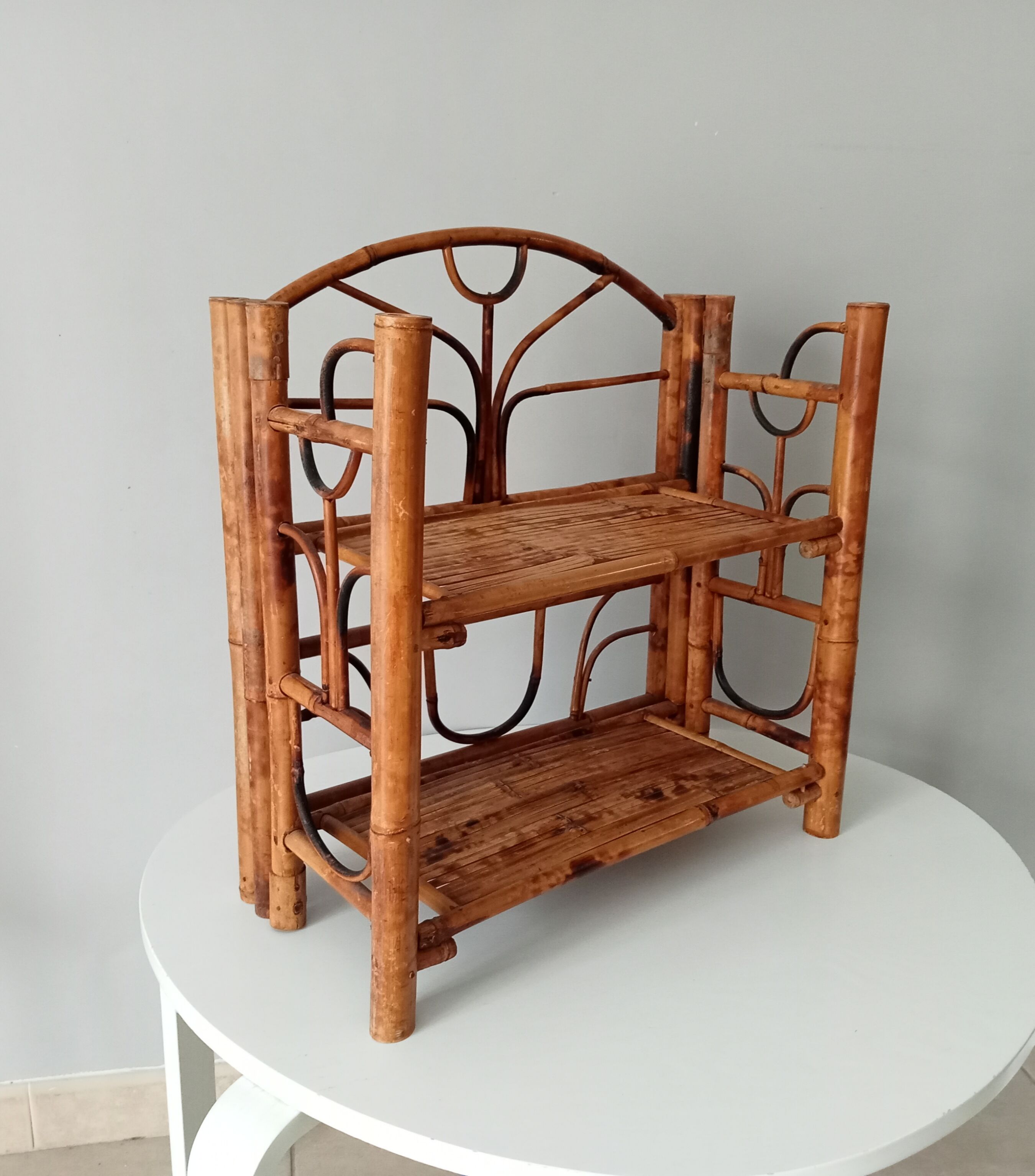 Vintage bamboo shelf 60s/70s