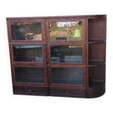 Large modular vintage display cabinet pierre cruiege for martin du