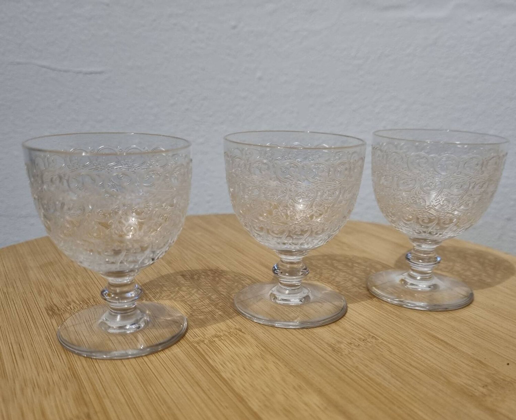 Verre a vin cuit Baccarat modèle Rohan, 1920