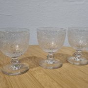 Verre a vin cuit Baccarat modèle Rohan, 1920