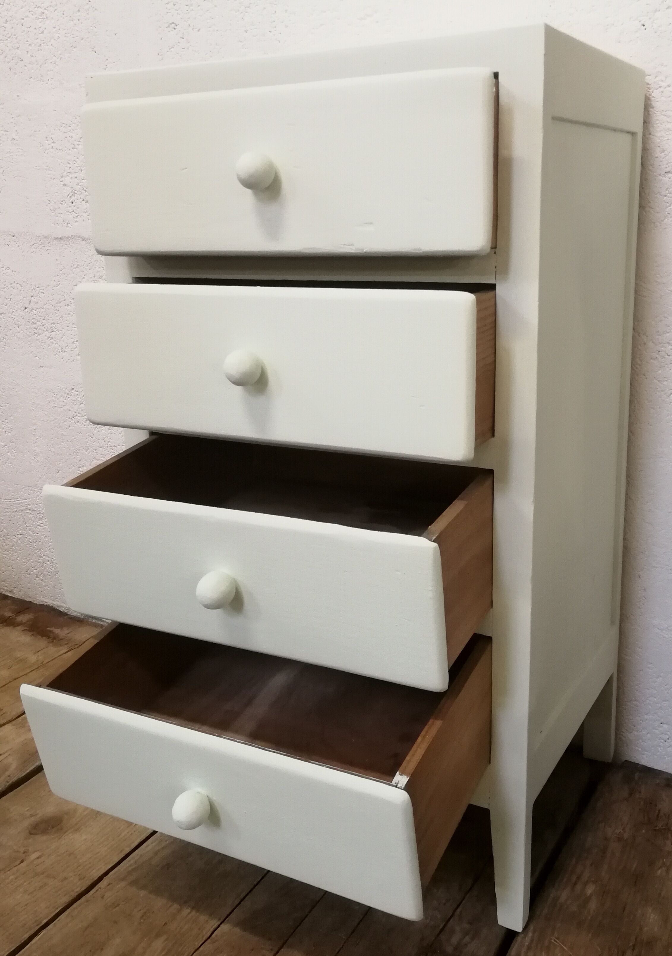 Old wardrobe in wood