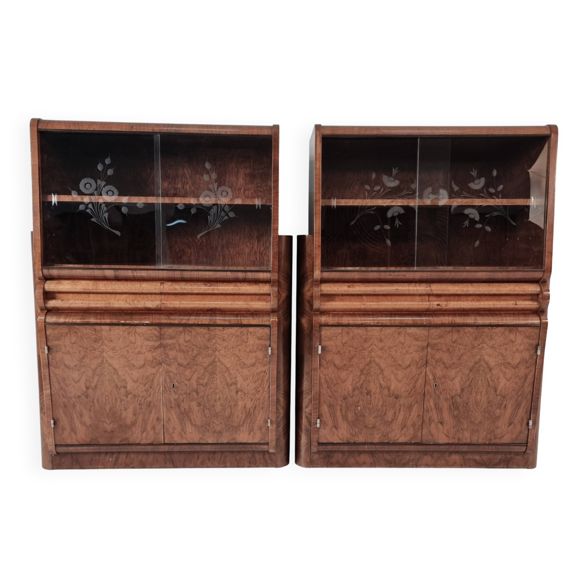Art Deco Cabinets, 1940s
