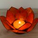 Mother-of-pearl flower candle holder