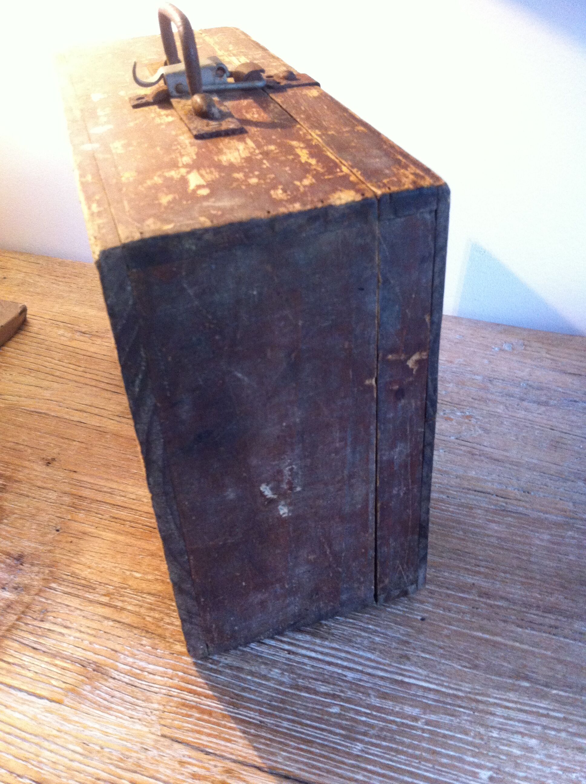 Suitcase in vintage box