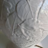 Ceramic lamp foot with floral motif, 1970 France