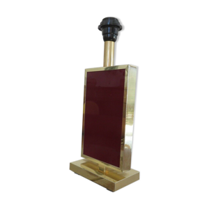 lampe en laiton et plexiglas