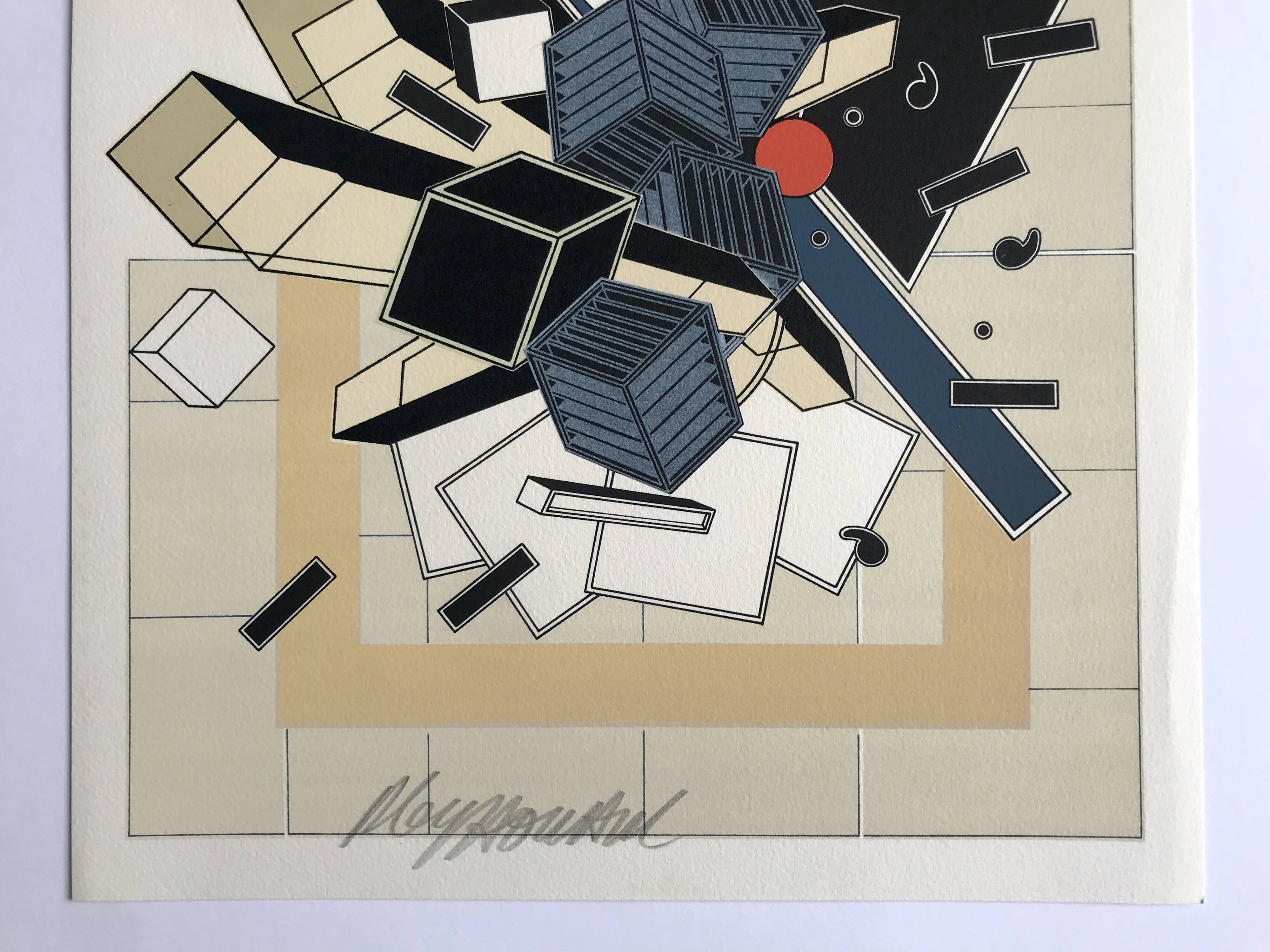 Alain le yaouanc, water, 1978. original lithograph signed in pencil.