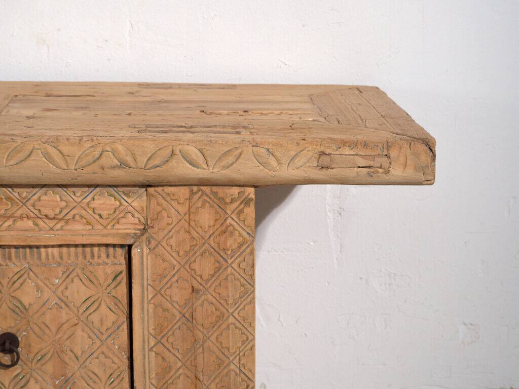 Old carved pine wood buffet – China, circa 1900