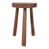 Solid oak tripod stool