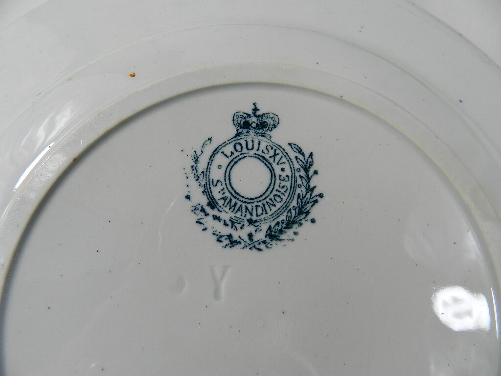 6 assiettes creuses St Amandinoise Louis XV