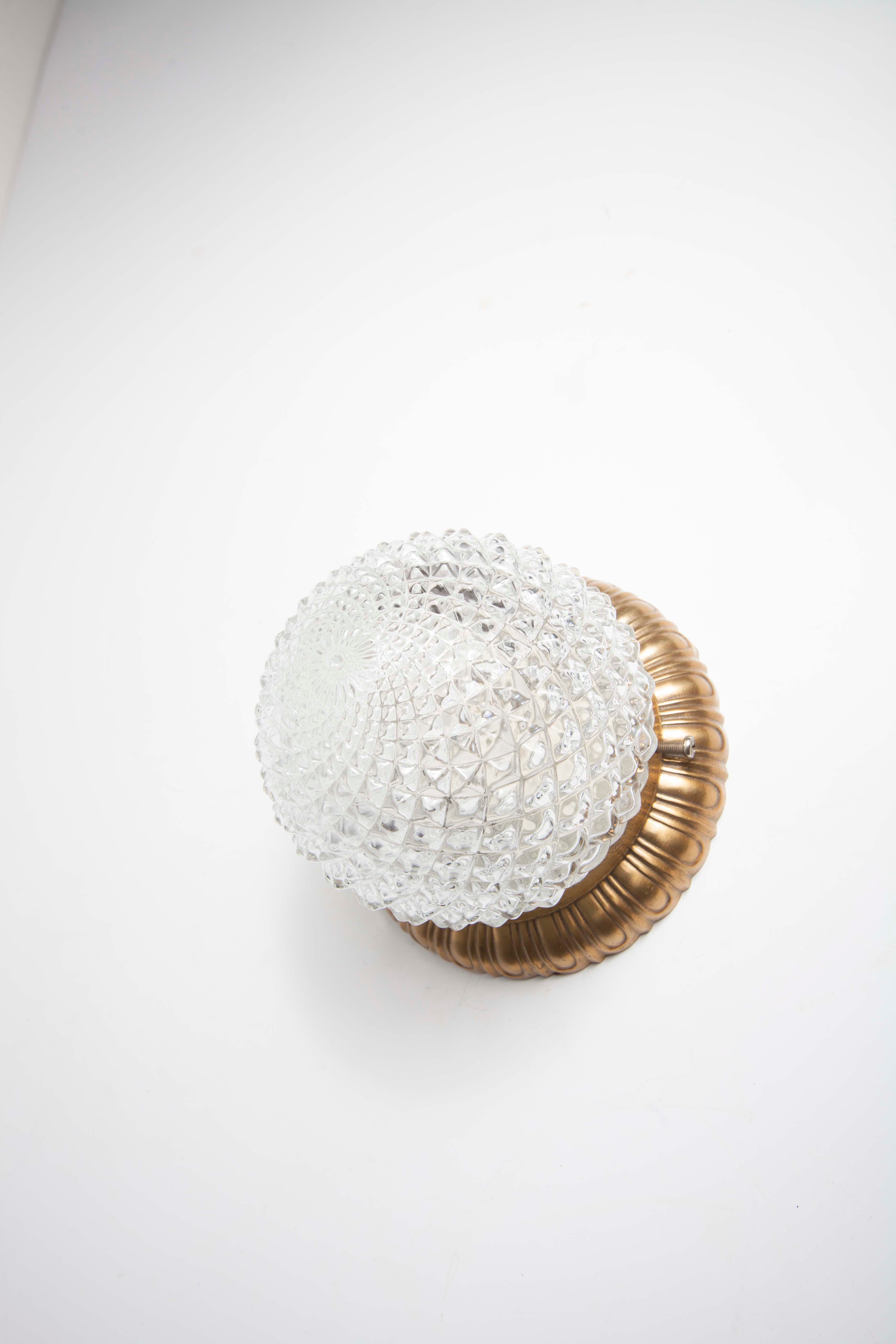 Ceiling lamp Crystal and bronze