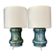 Pair of "Haddock" porcelain bedside lamps - 1950.