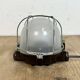 Industrial Brown Bakelite Wall Light with Milk Glass, 1960s