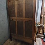 Antique mirrored wardrobe in Louis XV Rococo style