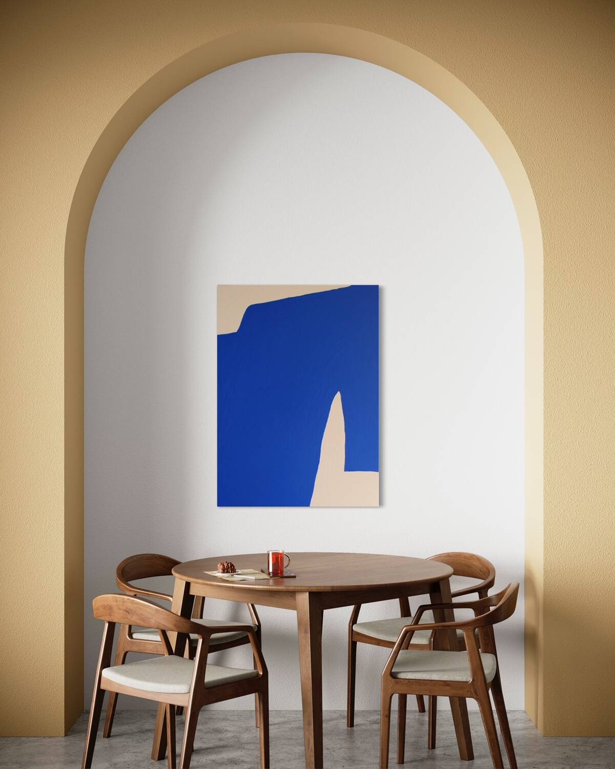 Contemporary abstract Blue Klein 1
