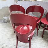 Set 6 chaises bistrot Baumann modèle Mouette
