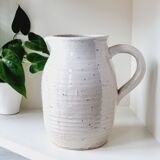 Speckled stoneware pitcher