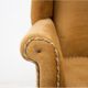 Yellow wingback armchair, Northern Europe, circa 1940s