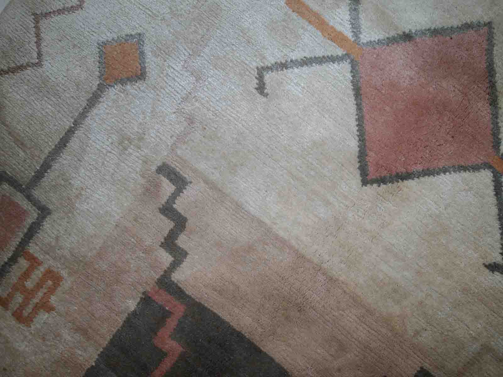 Vintage tibetan khaden handmade carpet 159cm x 237cm 1960s, 1c504