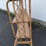 Vintage rattan shelf