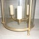 Glass lantern and gilded brass, antique pendant lamp