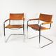 Pair of Bauhaus S34 chairs, designed by Mart Stam, Bulthaup, Germany, 1980s